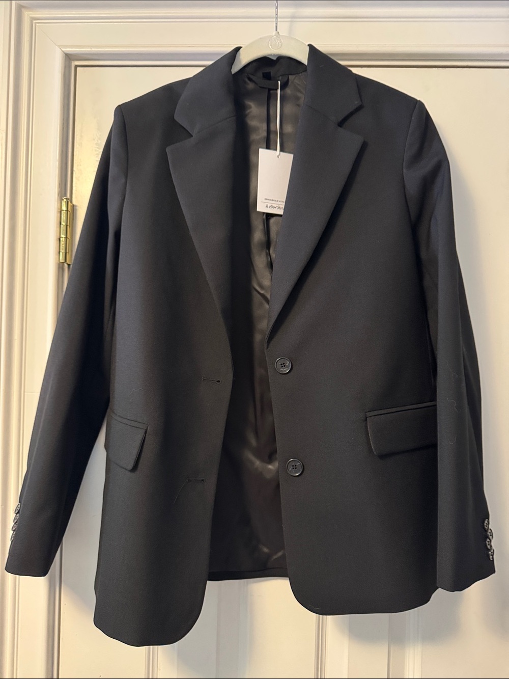 & Other Stories Black Wool Women's Blazer NWT